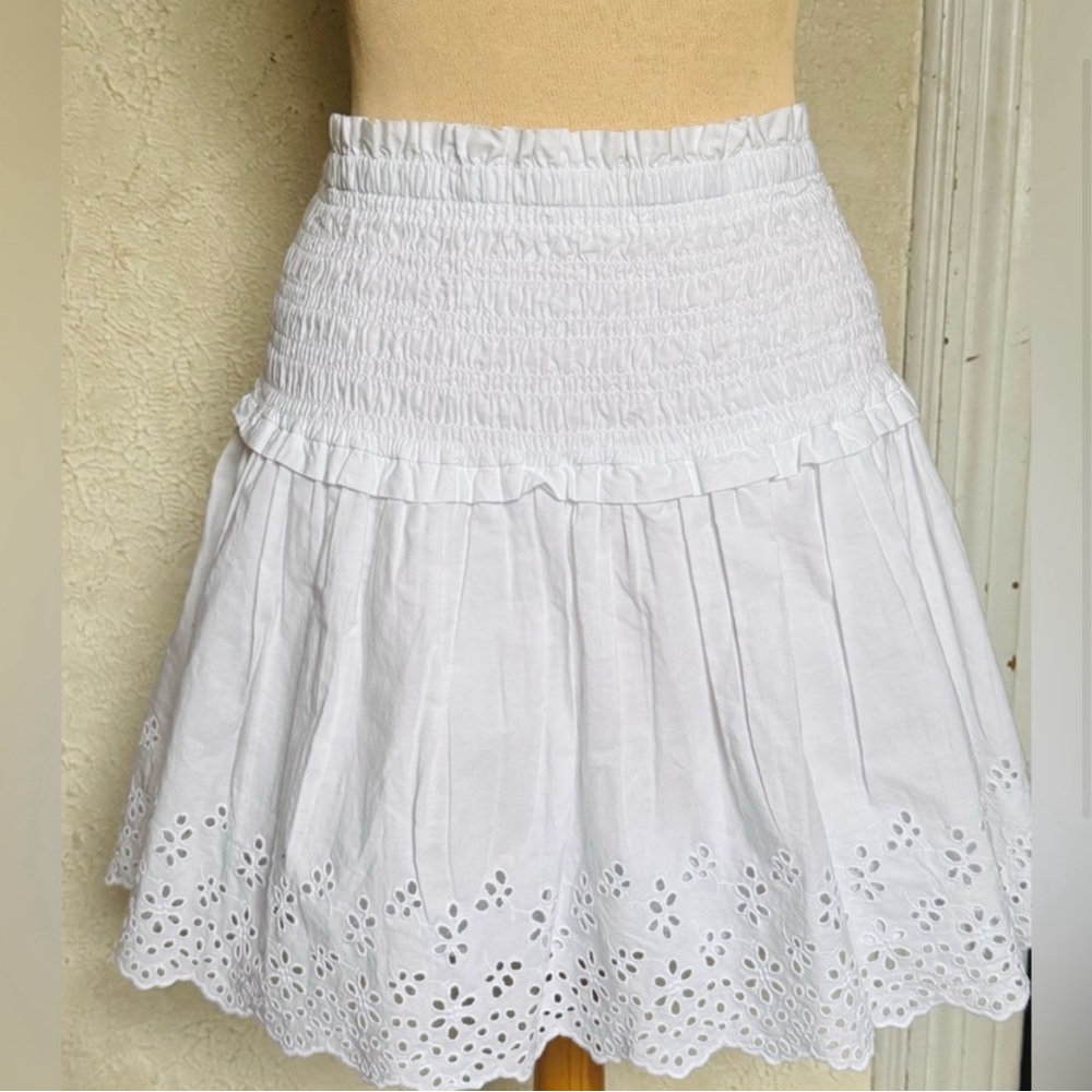 Gap White Eyelet Skirt